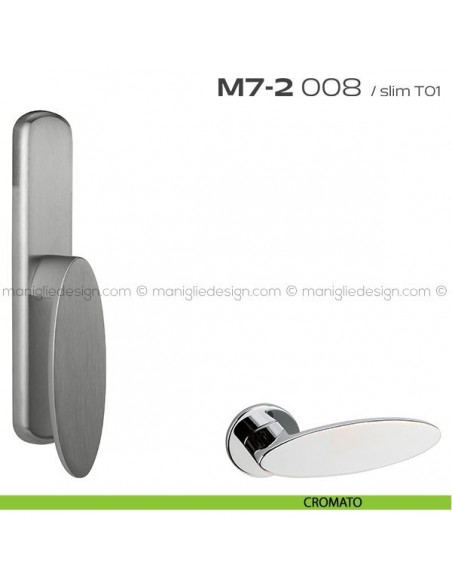 Maniglia per finestra cremonese 008 M7-2 Reguitti cromato