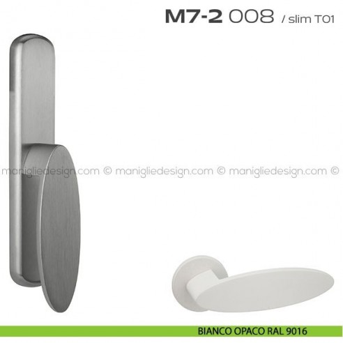 Maniglia per finestra cremonese 008 M7-2 Reguitti bianco opaco RAL 9016