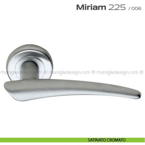 Maniglia per porta 225 Miriam Reguitti satinato cromato