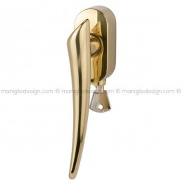 Maniglia per finestra DK con chiave su placca 225 Miriam Reguitti