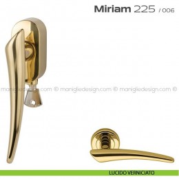 Maniglia per finestra DK con chiave su placca 225 Miriam Reguitti 2