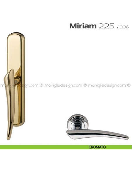 Maniglia per finestra cremonese 225 Miriam Reguitti cromato