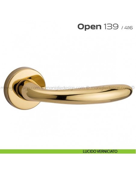 Maniglia per porta 139 Open Reguitti lucido verniciato