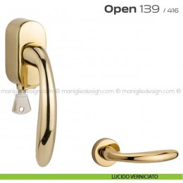 Maniglia per finestra martellina DK con chiave 139 Open Reguitti 2