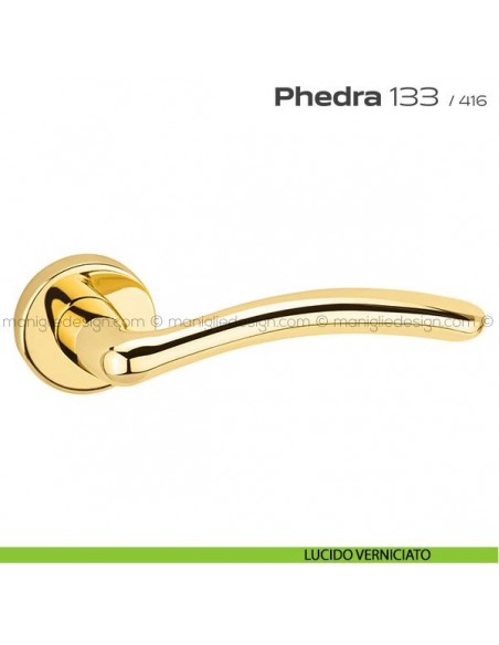 Maniglia per porta 133 Phedra Reguitti lucido verniciato
