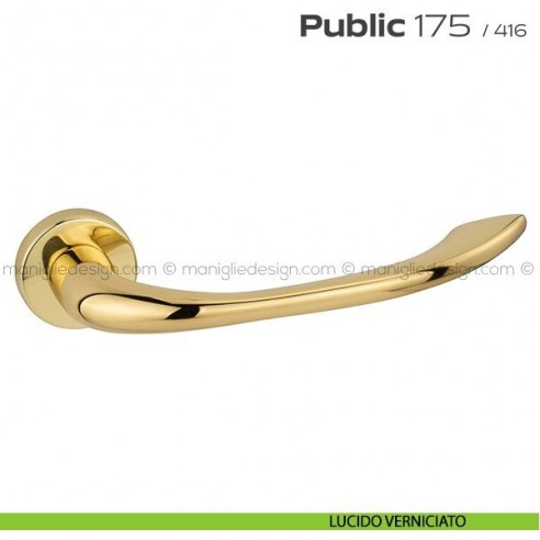 Maniglia per porta 175 Public Reguitti lucido verniciato