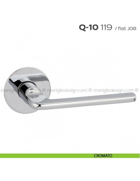 Maniglia per porta 119 Q-10 Flat Reguitti cromato