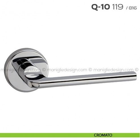 Maniglia per porta Q-10 119 Reguitti con rosetta tonda cromato