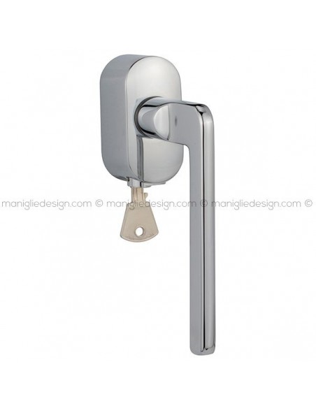 Maniglia DK per finestra con chiave su placca Q-10 119 Reguitti