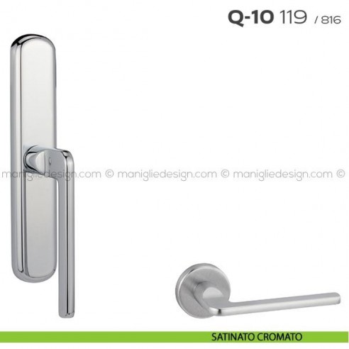 Maniglia cremonese per finestra Q-10 119 Reguitti satinato cromato
