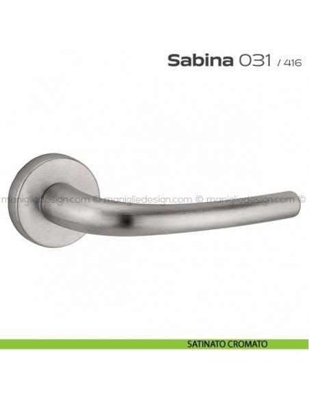 Maniglia per porta 031 Sabina Reguitti satinato cromato