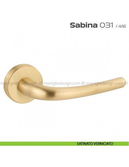 Maniglia per porta 031 Sabina Reguitti satinato verniciato