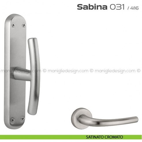 Maniglia per finestra cremonese 031 Sabina Reguitti satinato cromato