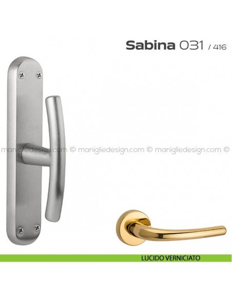 Maniglia per finestra cremonese 031 Sabina Reguitti lucido verniciato