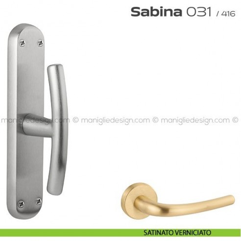 Maniglia per finestra cremonese 031 Sabina Reguitti satinato verniciato