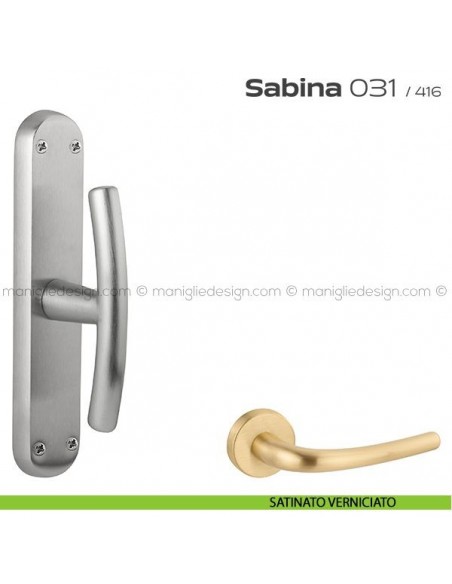 Maniglia per finestra cremonese 031 Sabina Reguitti satinato verniciato