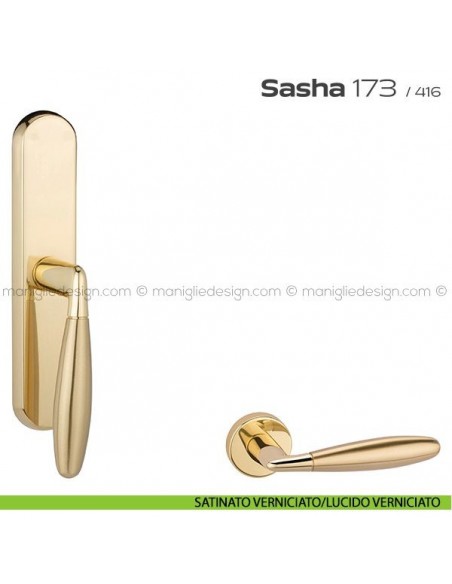 Maniglia per finestra cremonese 173 Sasha Reguitti satinato verniciato/lucido verniciato