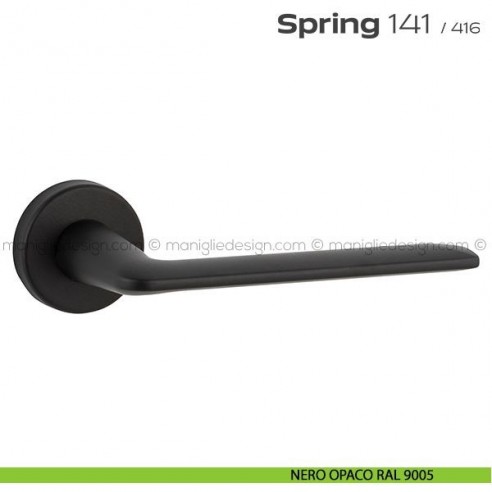 Maniglia per porta 141 Spring T. Reguitti nero opaco RAL 9005