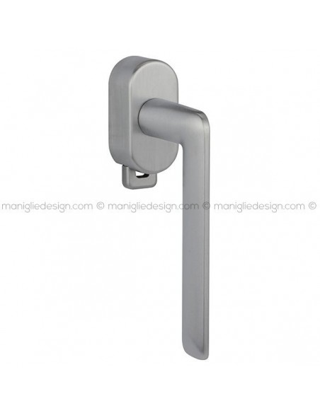 Maniglia per finestra DK con pulsante su placca 141 Spring T. Reguitti