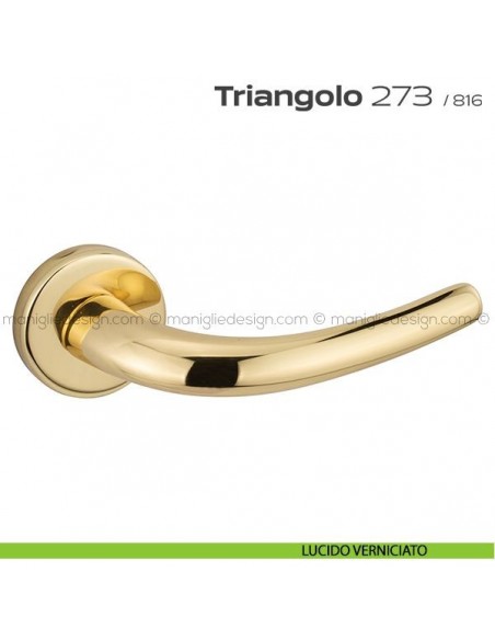 Maniglia per porta 273 Triangolo Reguitti lucido verniciato