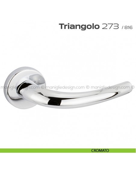 Maniglia per porta 273 Triangolo Reguitti cromato