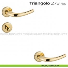 Maniglia per porta con nottolino 273 Triangolo Reguitti 2