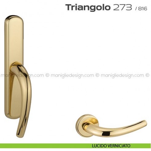 Maniglia per finestra cremonese 273 Triangolo Reguitti lucido verniciato