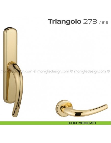 Maniglia per finestra cremonese 273 Triangolo Reguitti lucido verniciato