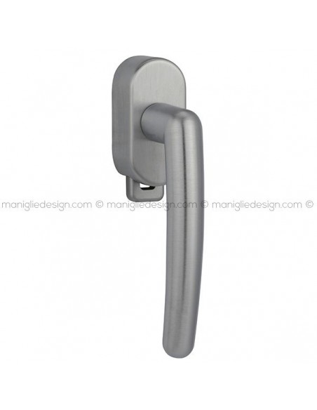 Maniglia per finestra DK con pulsante su placca 336 Waltham Reguitti