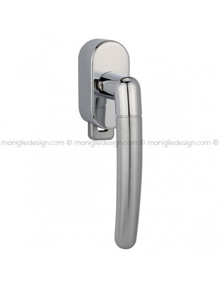 Maniglia per finestra DK con pulsante su placca 337 Winchester Reguitti
