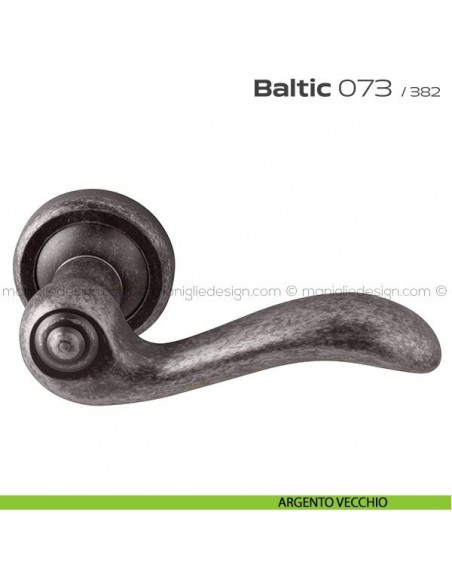 Maniglia per porta 073 Baltic Reguitti argento vecchio