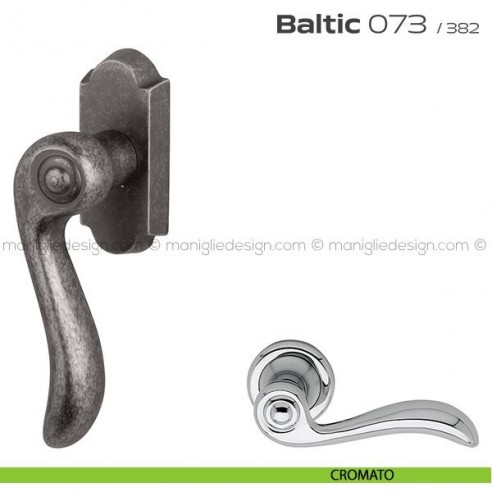 Maniglia martellina DK per finestra 073 Baltic Reguitti cromato