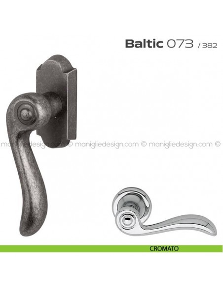 Maniglia martellina DK per finestra 073 Baltic Reguitti cromato