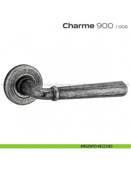 Maniglia per porta 900 Charme Reguitti argento vecchio