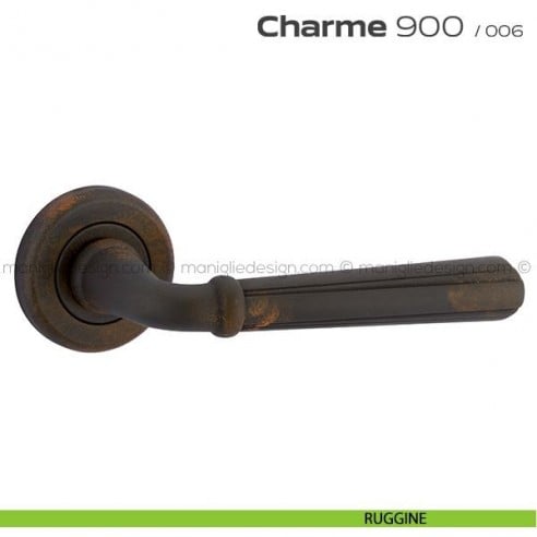 Maniglia per porta 900 Charme Reguitti ruggine