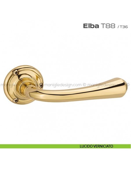 Maniglia per porta T88 Elba Reguitti lucido verniciato
