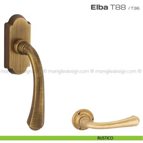 Maniglia martellina DK per finestra T88 Elba Reguitti rustico