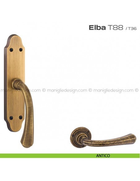 Maniglia per finestra cremonese T88 Elba Reguitti antico