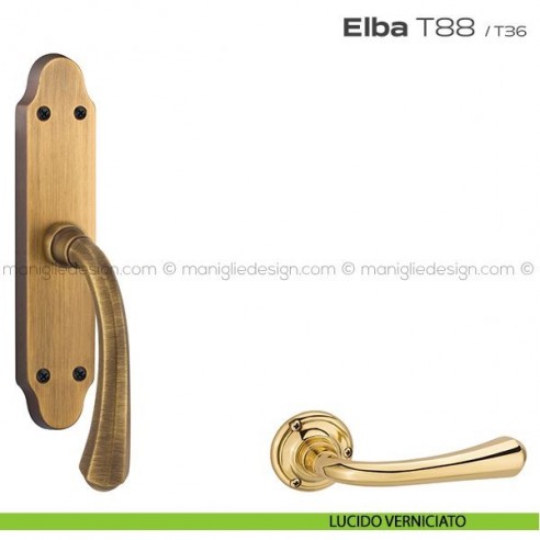 Maniglia per finestra cremonese T88 Elba Reguitti lucido verniciato