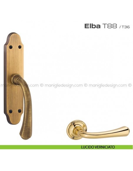 Maniglia per finestra cremonese T88 Elba Reguitti lucido verniciato