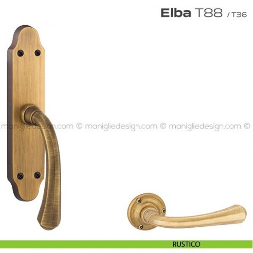 Maniglia per finestra cremonese T88 Elba Reguitti rustico