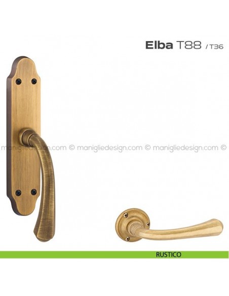 Maniglia per finestra cremonese T88 Elba Reguitti rustico