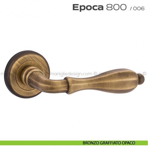 Maniglia per porta 800 Epoca Reguitti bronzato graffiato opaco