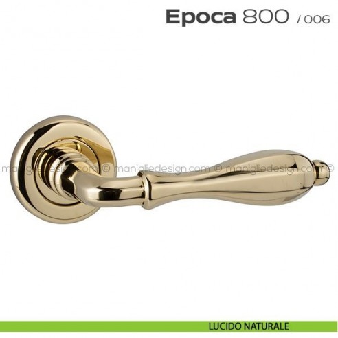 Maniglia per porta 800 Epoca Reguitti lucido naturale