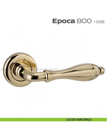 Maniglia per porta 800 Epoca Reguitti lucido naturale