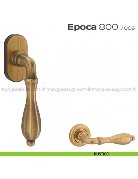 Maniglia martellina DK per finestra 800 Epoca Reguitti rustico