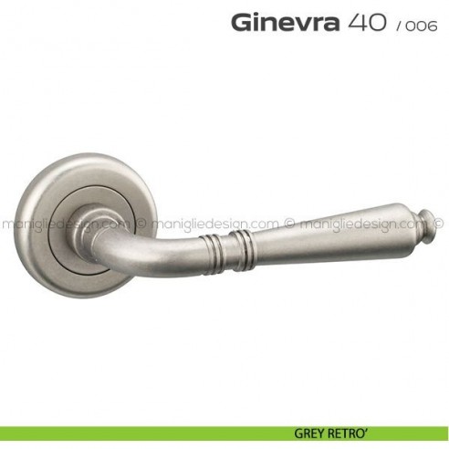 Maniglia per porta Ginevra 40 Reguitti grey retrò