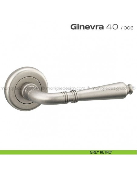Maniglia per porta Ginevra 40 Reguitti grey retrò
