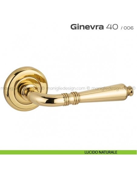 Maniglia per porta Ginevra 40 Reguitti lucido naturale