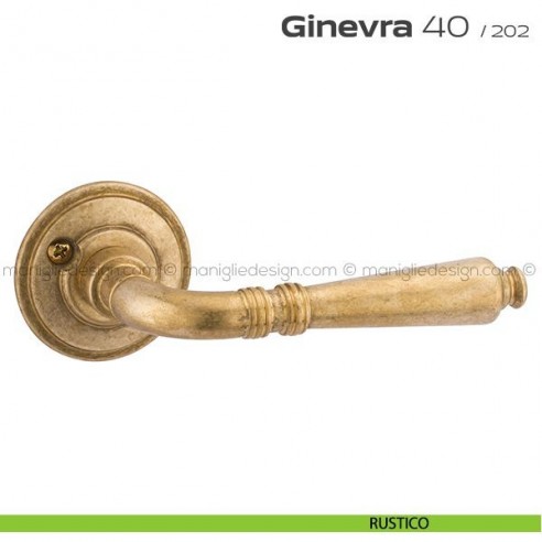 Maniglia per porta 40 Ginevra Reguitti con viti a vista rustico